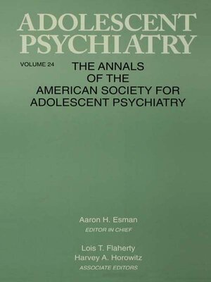 cover image of Adolescent Psychiatry, V. 24